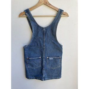 vintage guess denim overalls dress jumper 90’s Size 12